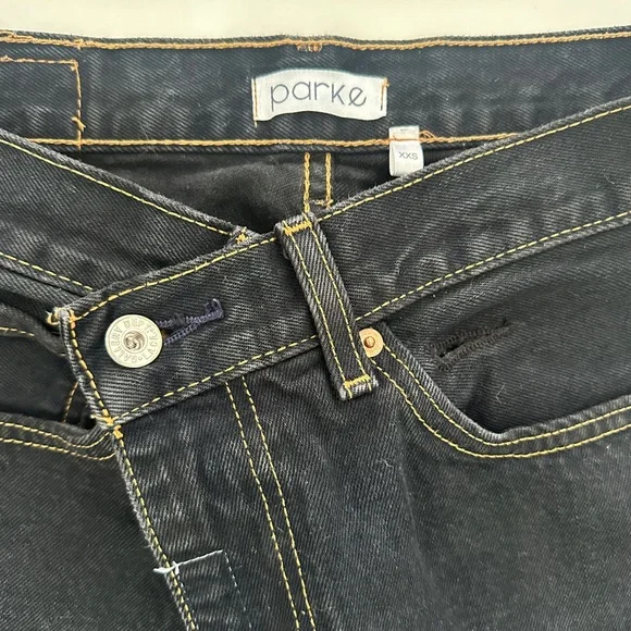 Parke Black Straight-Leg Jeans - Picture 2 of 2